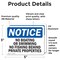 Signmission No Boating Or Swimming No Fishing Behind, 5 in W x Rectangle, Vinyl Decal OS-2PACK-NS-D-35-L-14394 - alternate 3